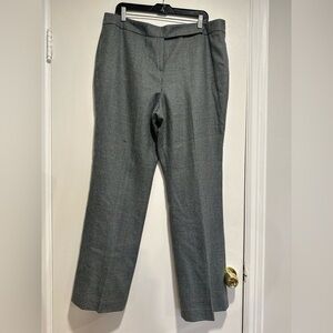 Vintage Signature Larry Levine Sz: 18 Wool Houndstooth Flat Front Pant. Lined.